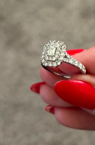Platinum engagement ring 0ct - platinum,