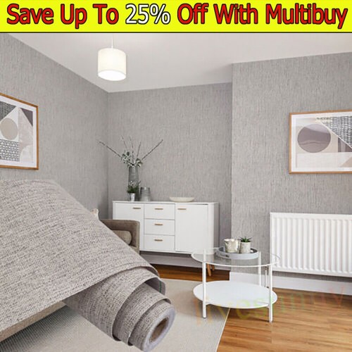Plain grey textured wallpaper - grey,