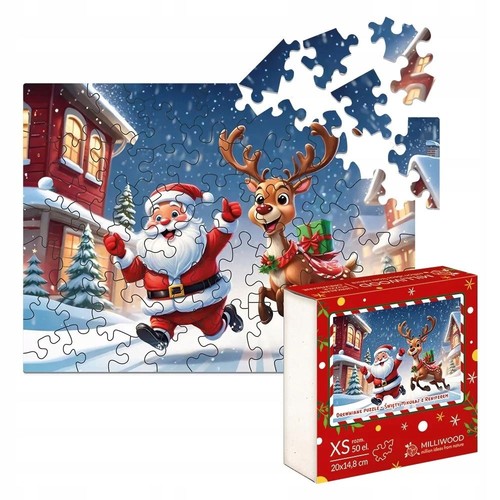 Wooden jigsaw puzzles - puzzles, santa