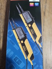Martindale VT28 Two Pole Voltage and Continuity Tester with LCD Display, Yellow