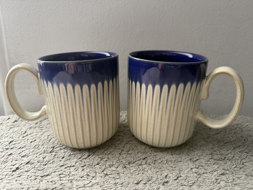 Pair denby mugs blue - pair, of