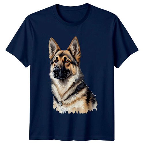 German shepherd dog - dog, watercolor