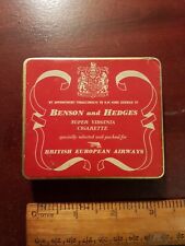 British European Airways empty Benson and Hedges tin