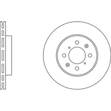 2x Brake Discs Vented For