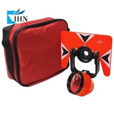 Red Metal Single Prism With Soft Bag For Nikon Total Station Surveying -30/0mm