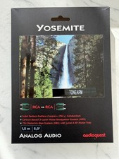 AudioQuest Yosemite Tonearm RCA Interconnect 1.5m with Ground Wire – 72V DBS