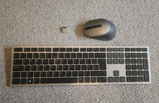 Dell Pro Plus KB7221Wt Wireless Keyboard & Mouse dual mode RF Bluetooth (VG)