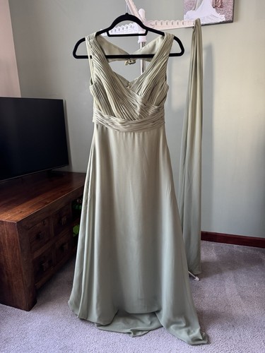 Olive green bridesmaid prom - bridesmaid,