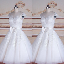 Tea Length Wedding Dress with