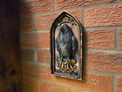 Gothic raven wall - plaque, &