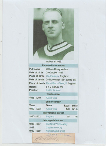 Aston villa legend 478 games - villa,
