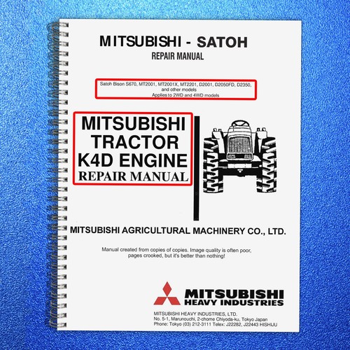 Mitsubishi k4d tractor engine - tractor,