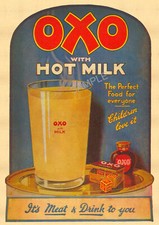 OXO Milk Poster 1930s Drink