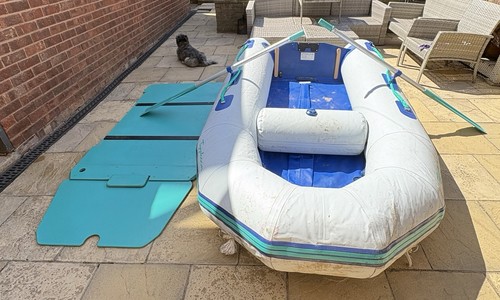 Retro inflatable dinghy - retro,
