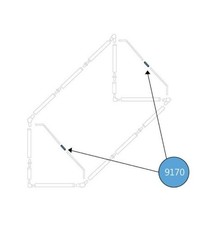 FORZA Goal  Spares 9170 side stanchion post  6x4 goal