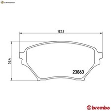 Brake pad set disc brake P 49