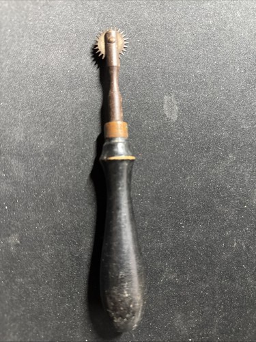 Antique wood handle leather - handle, &