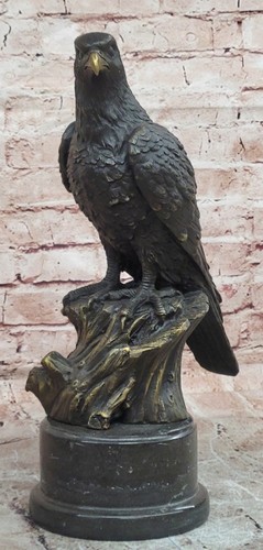 Large bronze eagle - statue, hand