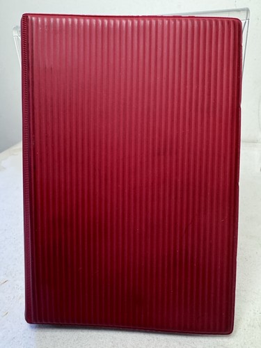 Filofax 2vr red ribbed - filofax,