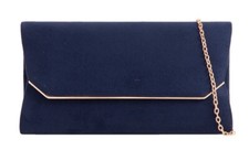 Women's Faux Suede Clutch Bag
