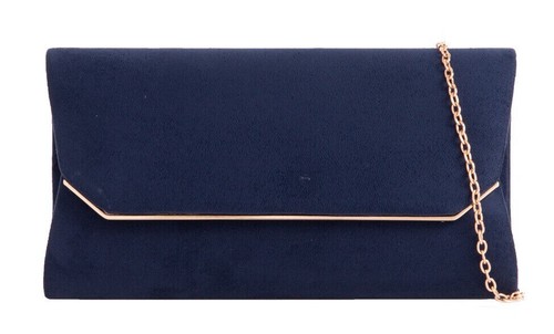 Women faux suede clutch bag - women's,