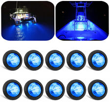 10 X Blue Round Marine Boat