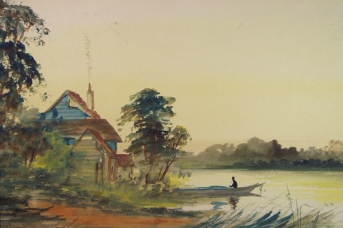 Original watercolour on a - watercolour,,