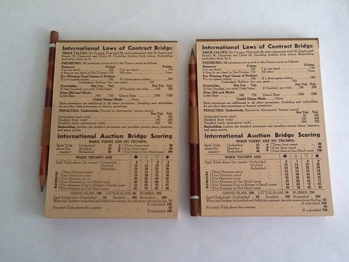 Unused vintage 1930 bridge - unused, 1930's
