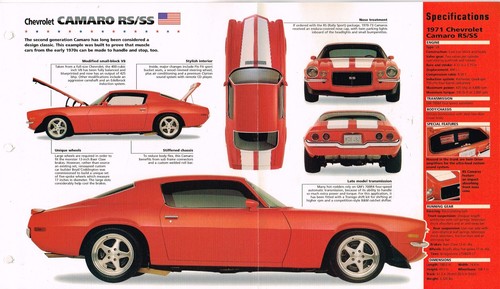1971 chevrolet camaro ss - camaro, rs/ss