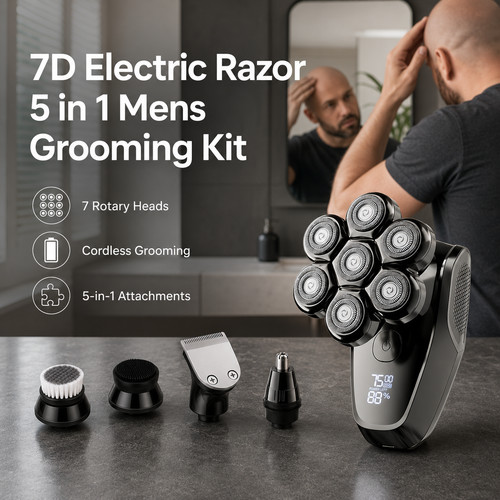 Bald head shaver magnetic - shaver, 7d