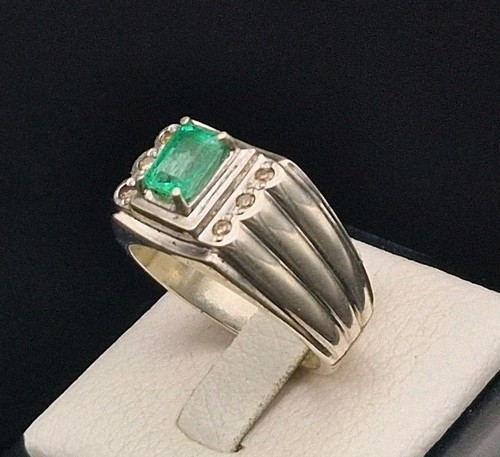 Natural colombian emerald - colombian, ring