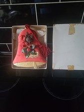 Vintage Christmas Wind Up Swiss Movement Musical Christmas Card