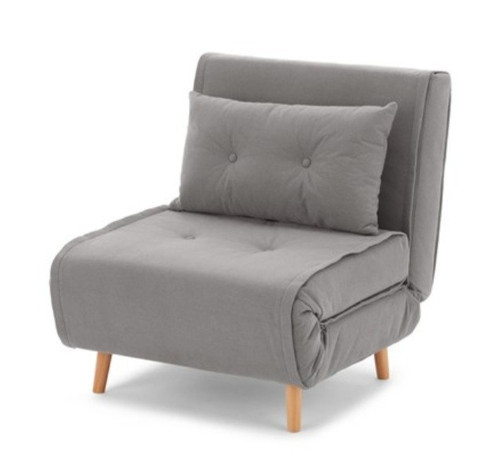 Grey fabric convertible - convertible, futon