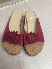 Hot Pink Ladies Wedge Sandals