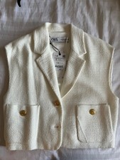 zara sleeveless jacket