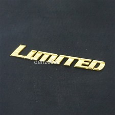 1x Gold LIMITED Chrome Metal