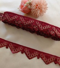 3 yards Fancy Maroon Gold
