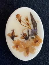 Vintage Resin Brooch - Real