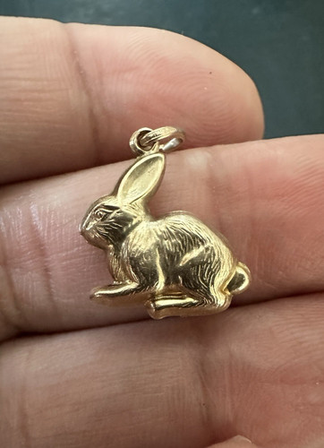 Vintage 9ct yellow gold - 9ct, rabbit