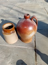 Vintage Stoneware Large Jars / flagon