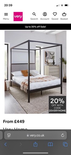Hampton poster double bed - hampton,
