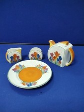 Clarice Cliff Bizarre Crocus Pattern Tea for Two Tea Set Ltd Edition - 1106