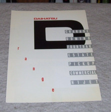 DAIHATSU RANGE BROCHURE CHARADE DOMINO FOURTRAK PICK UP COMMERCIAL HIJET ESTATE