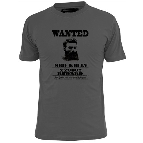 Mens ned kelly wanted - mens,