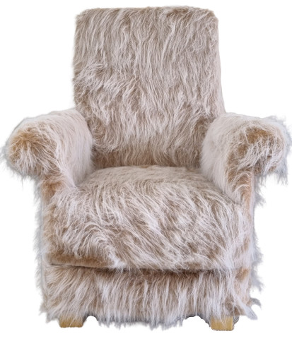 Faux fur fabric adult chair - fur,