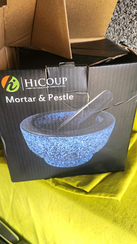Hicoup mortar pestle with - mortar,