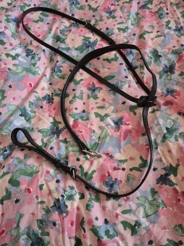 Pony size black leather - pony,