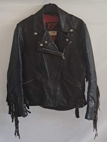 Vintage leathers fringed - tt,