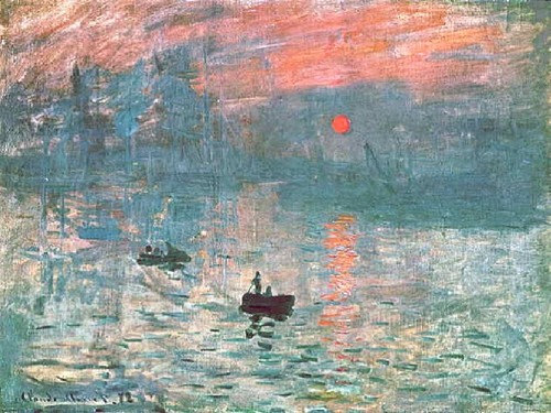Monet sunrise a4 - sunrise, poster