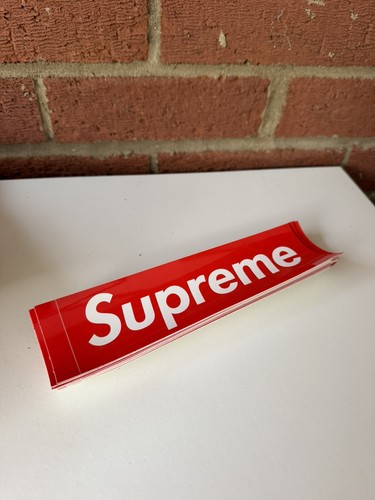 Supreme red box logo sticker - red,